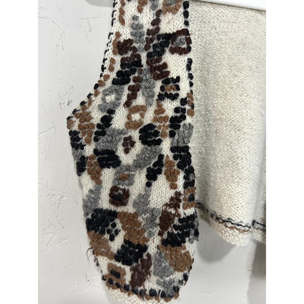 INCA Vintage Open Knit Vest 100% Alpaca *Made In Peru Gorgeous - Picture 8 of 12